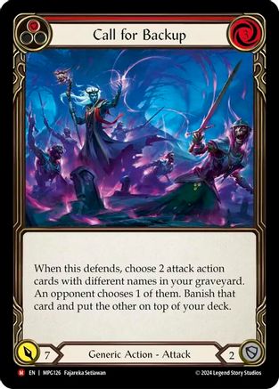 Call for Backup [MPG126] (Mastery Pack Guardian)  Rainbow Foil-1