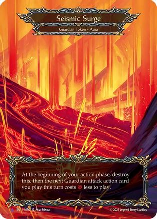 Seismic Surge (Lava) (Marvel) [MPG112] (Mastery Pack Guardian)  Cold Foil-1