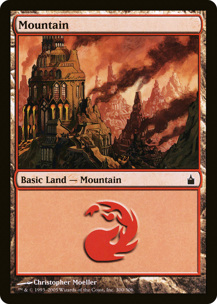 Mountain (300) [Ravnica: City of Guilds]-1