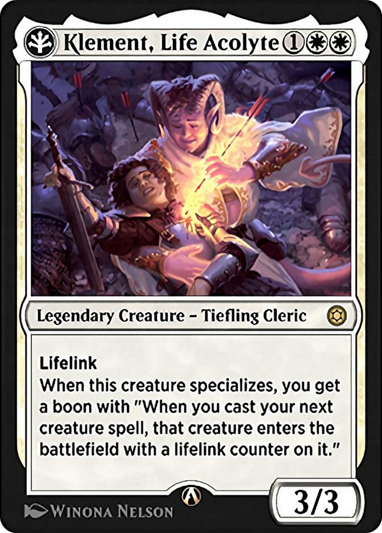 Klement, Life Acolyte (HBG-01W) - Alchemy Horizons: Baldur's Gate-1