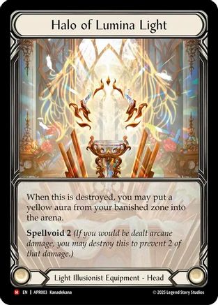 Halo of Lumina Light [APR003] (Armory Deck: Legends Prism)  Cold Foil-1