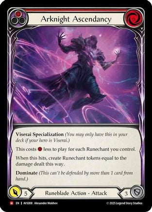 Arknight Ascendancy (Red) [AVS008] (Armory Deck: Legends Viserai)-1