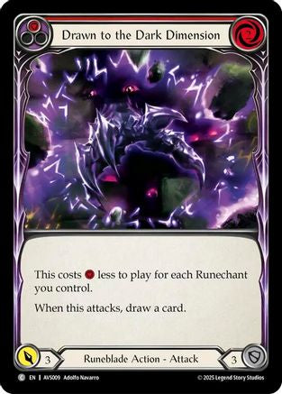 Drawn to the Dark Dimension (Red) [AVS009] (Armory Deck: Legends Viserai)-1