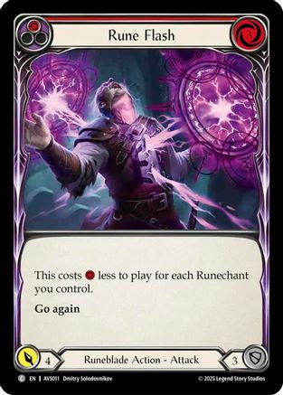 Rune Flash (Red) [AVS011] (Armory Deck: Legends Viserai)-1