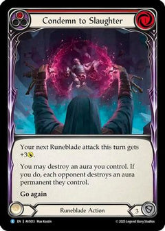 Condemn to Slaughter (Red) [AVS013] (Armory Deck: Legends Viserai)-1