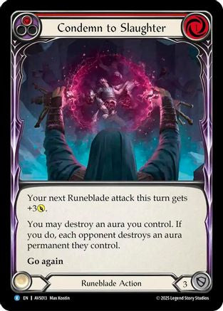 Condemn to Slaughter (Red) [AVS013] (Armory Deck: Legends Viserai)-1