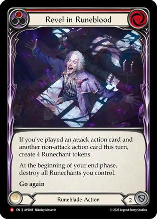 Revel in Runeblood (Red) [AVS018] (Armory Deck: Legends Viserai)-1
