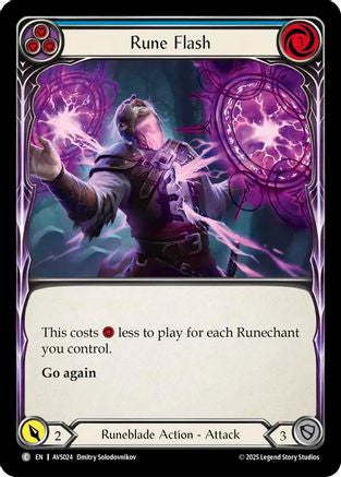 Rune Flash (Blue) [AVS024] (Armory Deck: Legends Viserai)-1