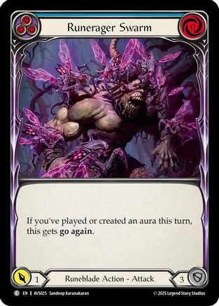 Runerager Swarm (Blue) [AVS025] (Armory Deck: Legends Viserai)-1