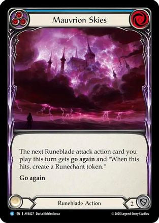Mauvrion Skies (Blue) [AVS027] (Armory Deck: Legends Viserai)-1