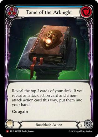 Tome of the Arknight (Blue) [AVS029] (Armory Deck: Legends Viserai)-1