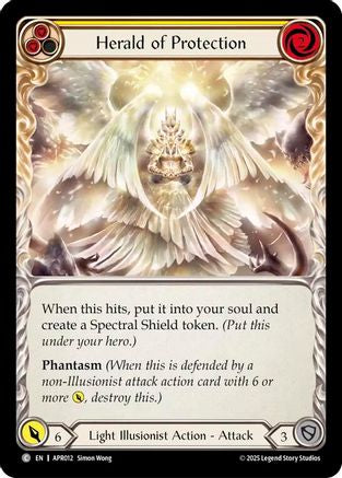 Herald of Protection (Yellow) [APR012] (Armory Deck: Legends Prism)-1