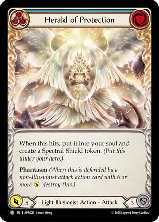 Herald of Protection (Blue) [APR021] (Armory Deck: Legends Prism)-1
