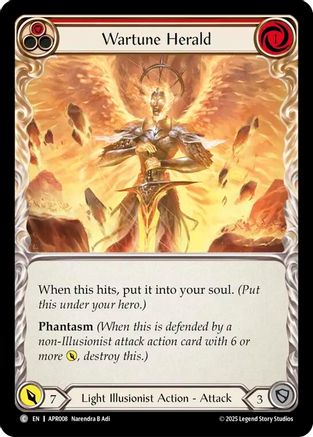 Wartune Herald (Red) [APR008] (Armory Deck: Legends Prism)-1