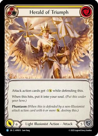 Herald of Triumph (Yellow) [APR013] (Armory Deck: Legends Prism)-1