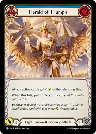 Herald of Triumph (Blue) [APR022] (Armory Deck: Legends Prism)-1