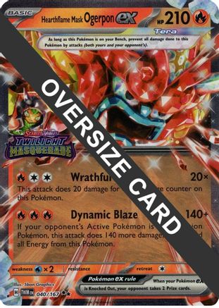 Hearthflame Mask Ogerpon ex (040/167) (Jumbo Card) [Scarlet & Violet: Twilight Masquerade]-1