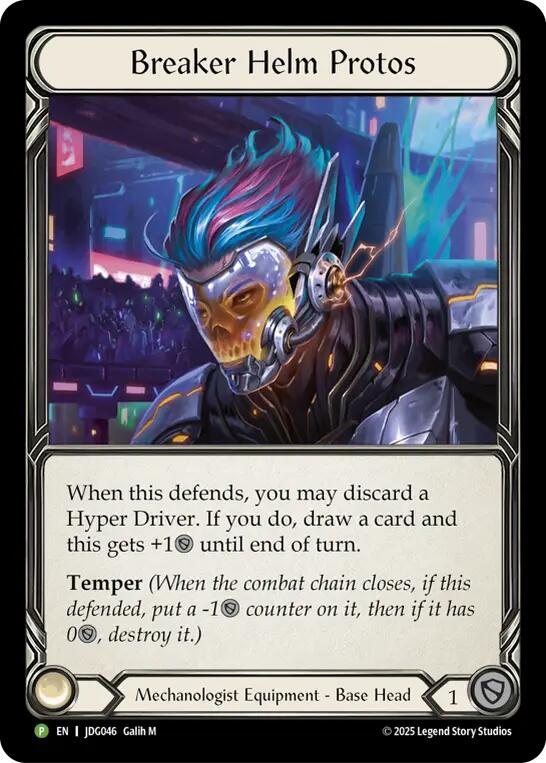 Breaker Helm Protos [JDG046] (Promo)  Cold Foil-1