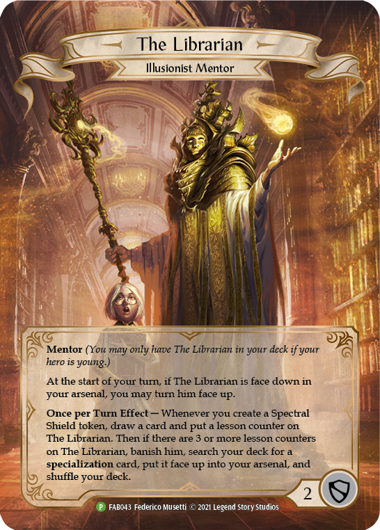 The Librarian [FAB043] (Promo)  Rainbow Foil-1