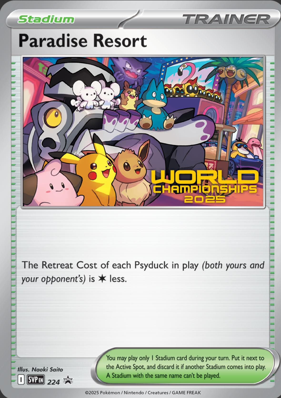 Paradise Resort (224) (World Championships 2025) [Scarlet & Violet: Black Star Promos]-1