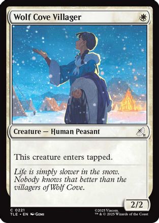 Wolf Cove Villager (0221) (TLE-221) - Avatar: The Last Airbender: Eternal-Legal Foil-1