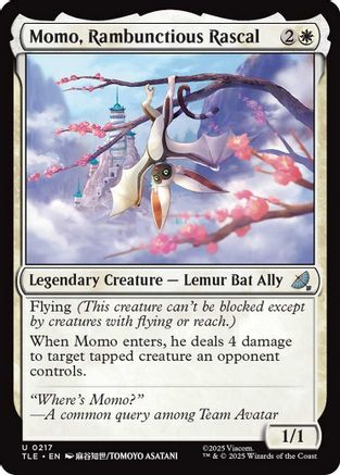 Momo, Rambunctious Rascal [Avatar: The Last Airbender: Eternal-Legal]-1