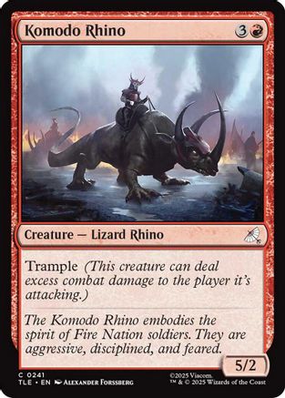 Komodo Rhino [Avatar: The Last Airbender: Eternal-Legal]-1