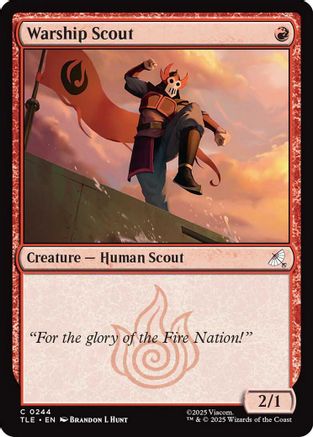 Warship Scout (0244) (TLE-244) - Avatar: The Last Airbender: Eternal-Legal Foil-1
