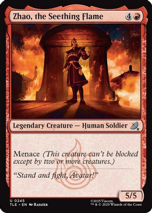 Zhao, the Seething Flame (TLE-245) - Avatar: The Last Airbender: Eternal-Legal-1