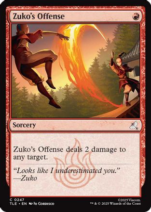 Zuko's Offense (0247) (TLE-247) - Avatar: The Last Airbender: Eternal-Legal Foil-1