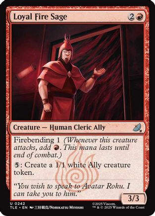 Loyal Fire Sage [Avatar: The Last Airbender: Eternal-Legal]-1