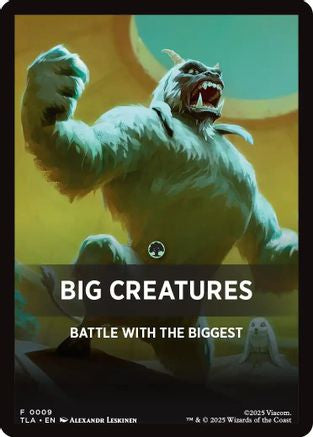 Big Creatures Theme Card [Avatar: The Last Airbender Tokens]-1
