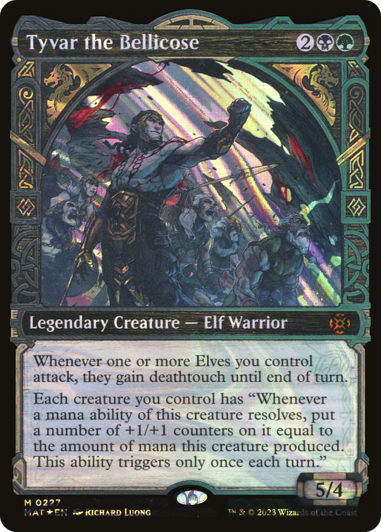 Tyvar the Bellicose (Halo Foil) (MAT-227) - March of the Machine: The Aftermath: (Showcase) Foil-1