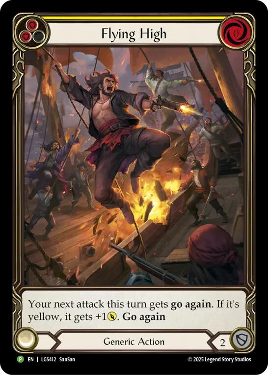 Flying High (Yellow) [LGS412] (Promo)  Rainbow Foil-1