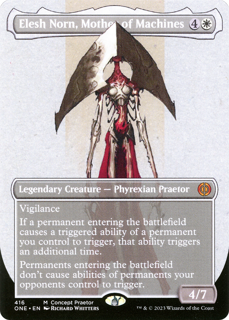 Elesh Norn, Mother of Machines (Borderless Concept Praetors) [Phyrexia: All Will Be One]-1