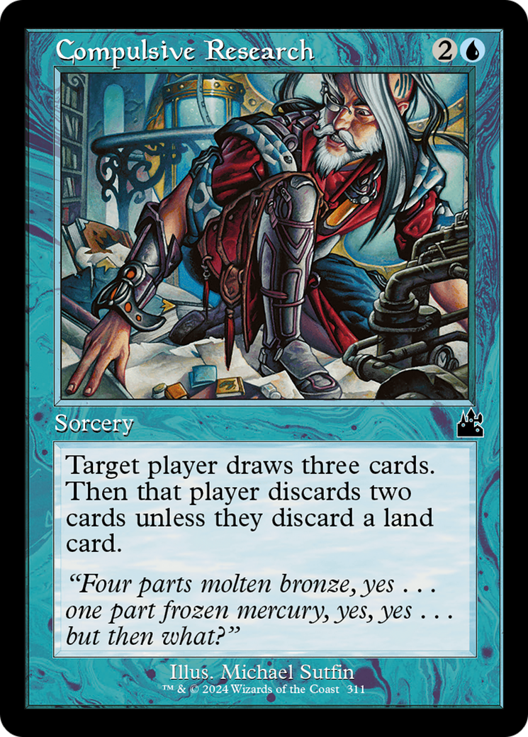 Compulsive Research (Retro Frame) [Ravnica Remastered]-1
