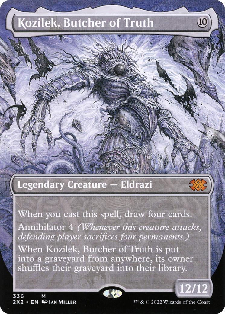 Kozilek, Butcher of Truth (Borderless Alternate Art) [Double Masters 2022]-1
