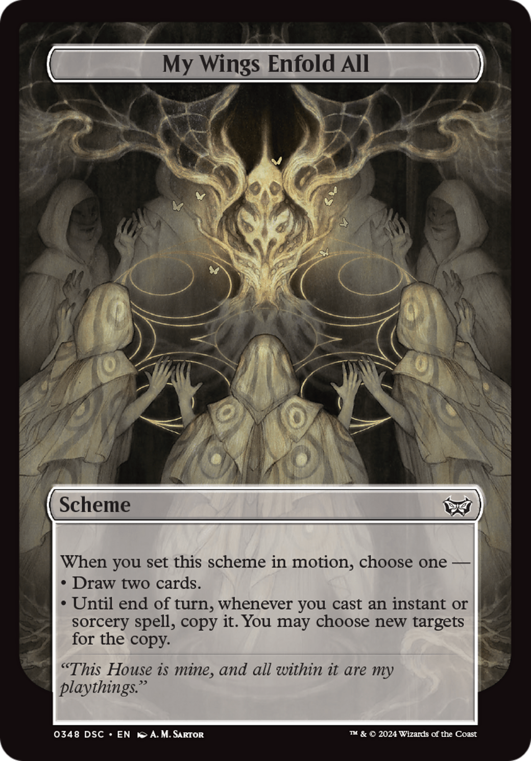 My Wings Enfold All (Full Art) [Duskmourn: Archenemy]-3
