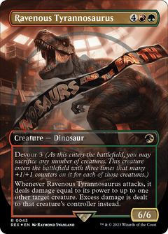 Ravenous Tyrannosaurus (Emblem) (Borderless) [Jurassic World Collection Tokens]-1