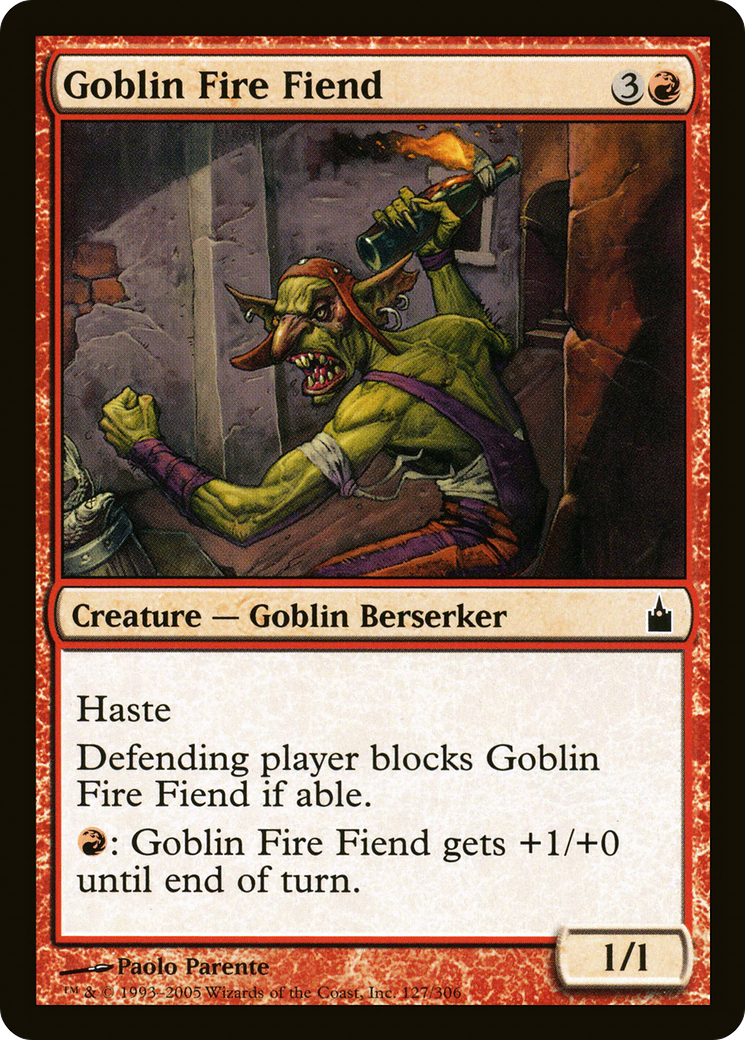 Goblin Fire Fiend [Ravnica: City of Guilds]-1