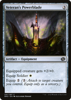 Veteran's Powerblade (BRO-041) - The Brothers' War Foil-1