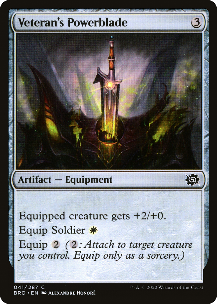 Veteran's Powerblade (BRO-041) - The Brothers' War Foil-1
