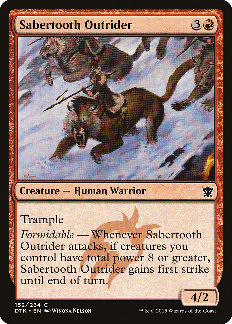 Sabertooth Outrider [Dragons of Tarkir]-1