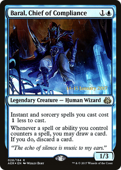 Baral, Chief of Compliance [Aether Revolt Prerelease Promos]-1