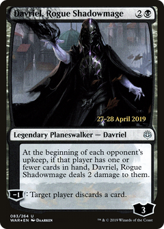 Davriel, Rogue Shadowmage [War of the Spark Prerelease Promos]-1