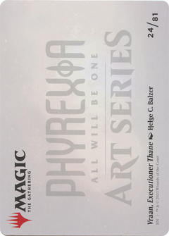 Vraan, Executioner Thane // Vraan, Executioner Thane (AONE-024) - Phyrexia: All Will Be One Art Series (Borderless) Foil-2