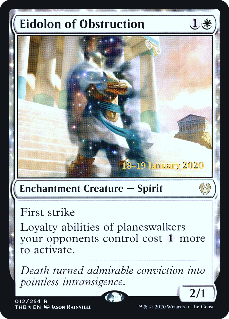 Eidolon of Obstruction [Theros Beyond Death Prerelease Promos]-1