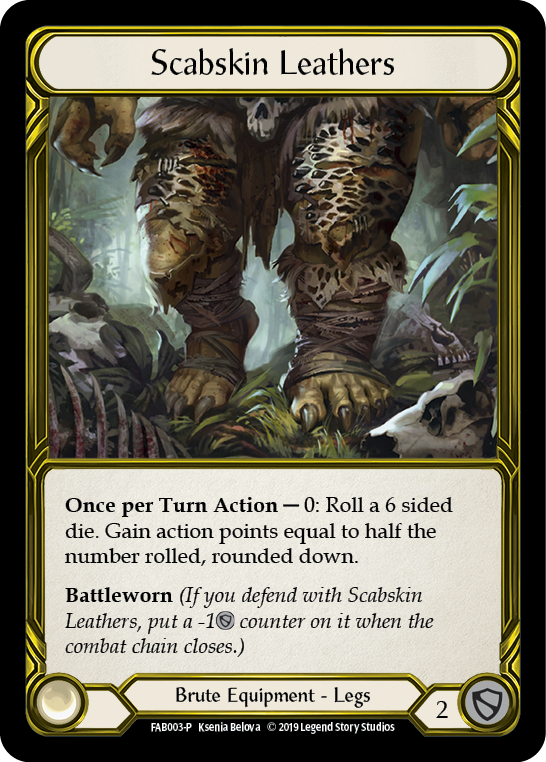 Scabskin Leathers [FAB003-P] (Promo)  1st Edition Cold Foil - Golden-1