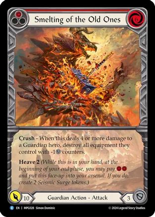 Smelting of the Old Ones (Extended Art) [MPG028] (Mastery Pack Guardian)  Rainbow Foil-1