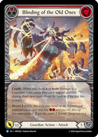 Blinding of the Old Ones (Extended Art) [MPG026] (Mastery Pack Guardian)  Rainbow Foil-1